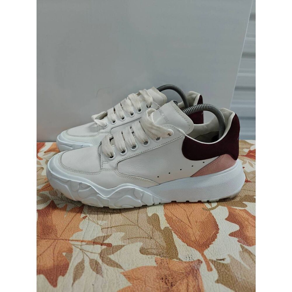 Alexander McQueen Courtdaim Velour Leather Sneakers Women's Size EU 40 US 10